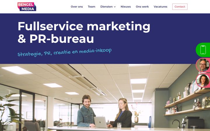 Екранна снимка на bengelmedia.nl
