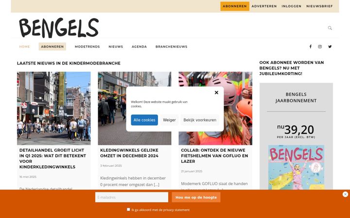 Screenshot of bengels.nl