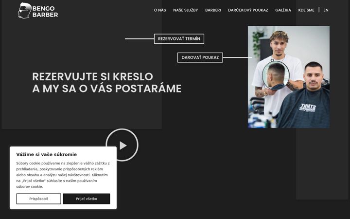 Screenshot of bengobarber.sk