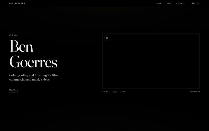 Screenshot of bengoerres.com