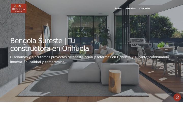 Kuvakaappaus sivustosta bengolasureste.es