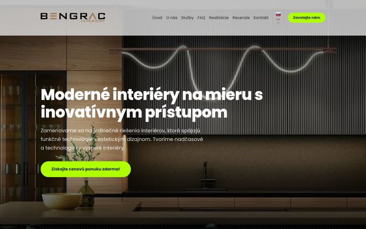 Screenshot of bengrac.sk