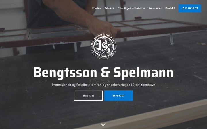 Screenshot του bengtssonspelmann.dk