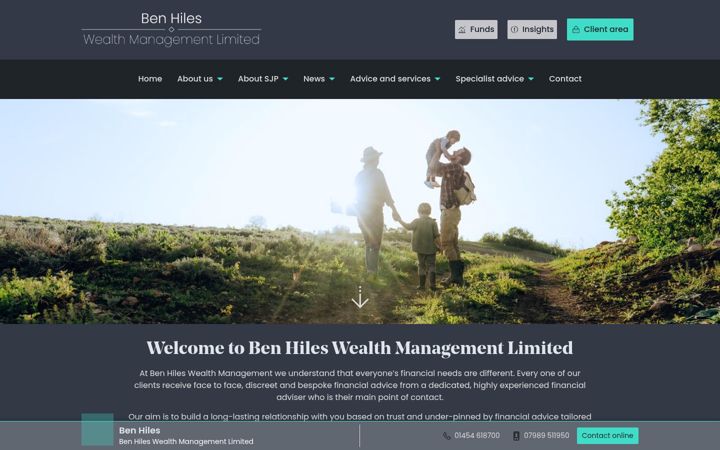 Screenshot of benhiles.co.uk