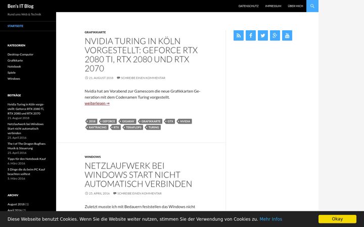 Screenshot of benho.de