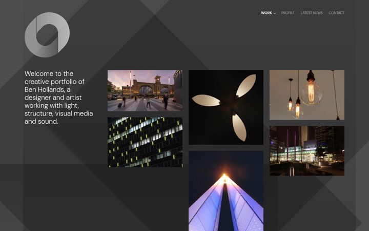 Screenshot of benhollands.co.uk