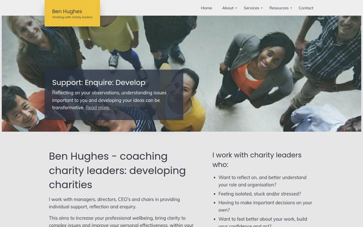Screenshot of benhughes-consulting.co.uk