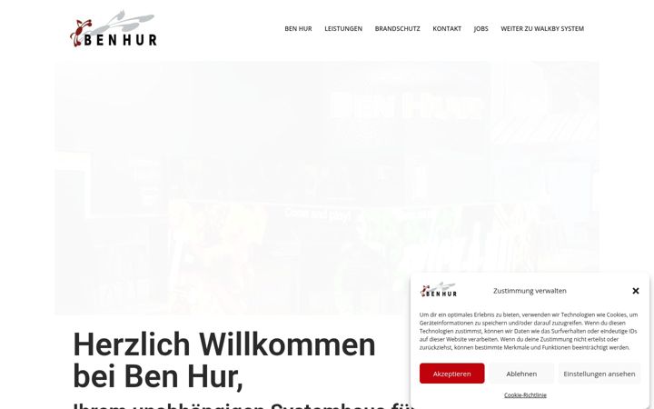 Screenshot of benhur.de
