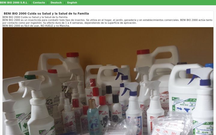 Screenshot of beni-bio.com