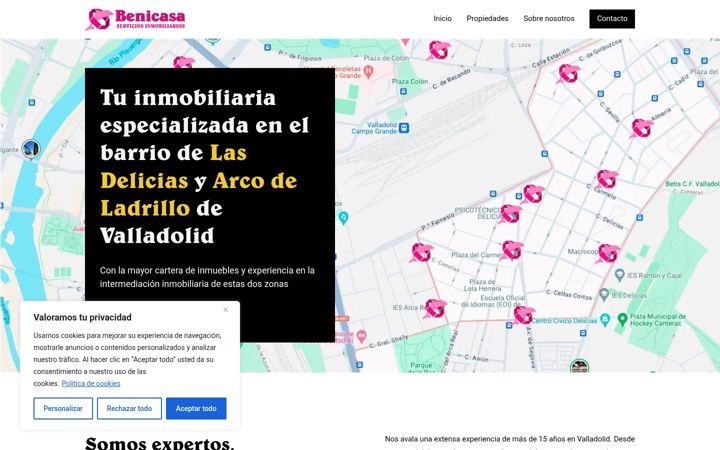Screenshot of benicasa.es