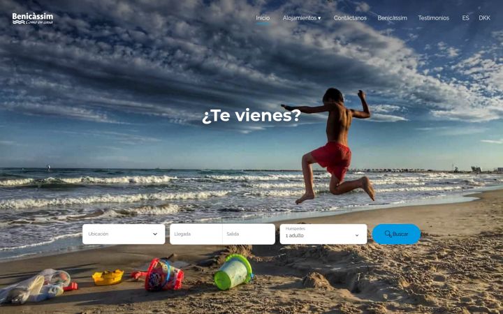 Screenshot of benicassimcomoencasa.es
