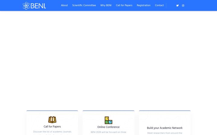 Screenshot of beniconference.com