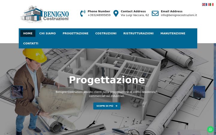 Screenshot of benignocostruzioni.it