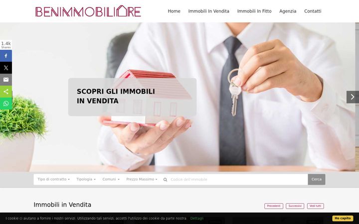 Screenshot van benimmobiliare.it