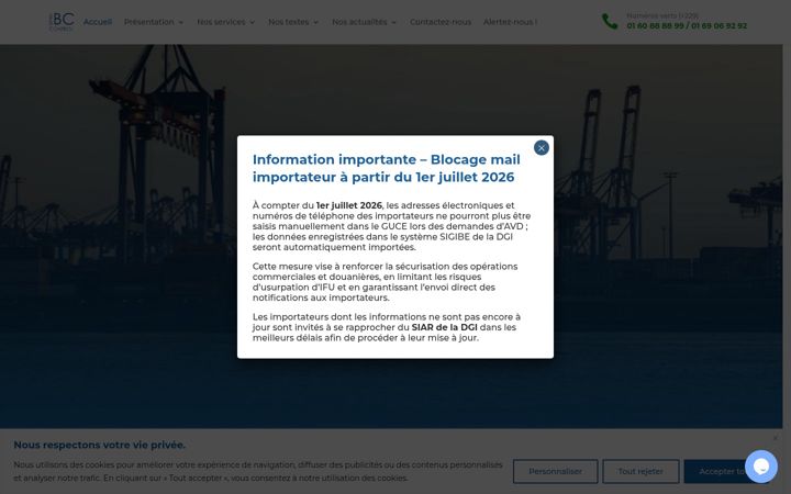 Screenshot of benincontrol.com