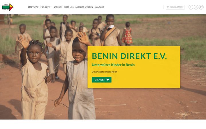 Screenshot of benindirekt.de