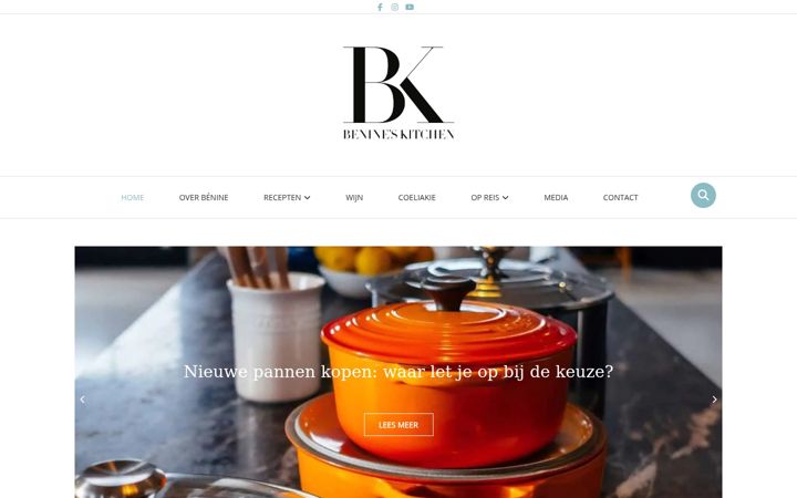 Screenshot of benineskitchen.com
