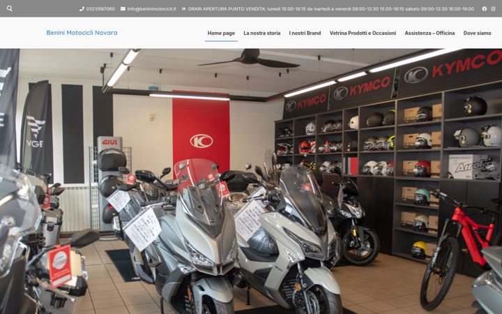 Screenshot of beninimotocicli.it
