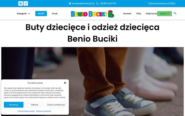Ekrano kopija beniobuciki.pl