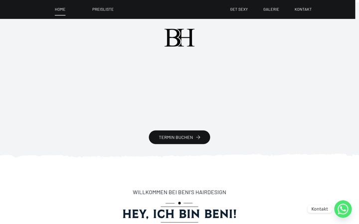 Screenshot of benis-hairdesign.ch