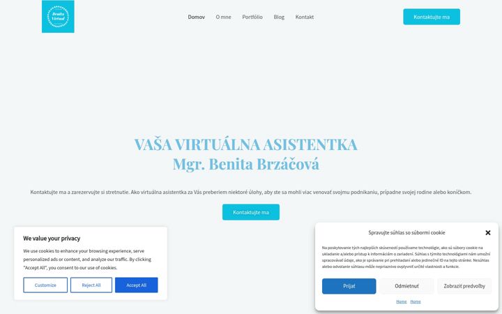 Screenshot of benitavirtual.sk