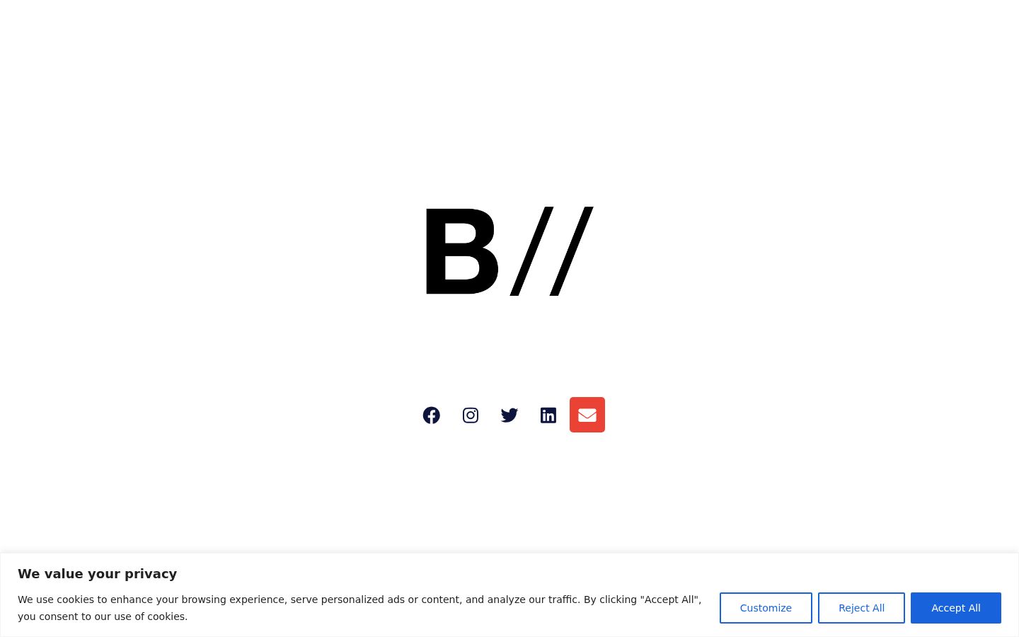 Captura de pantalla del banner de consentimiento mostrado antes de cualquier interacción