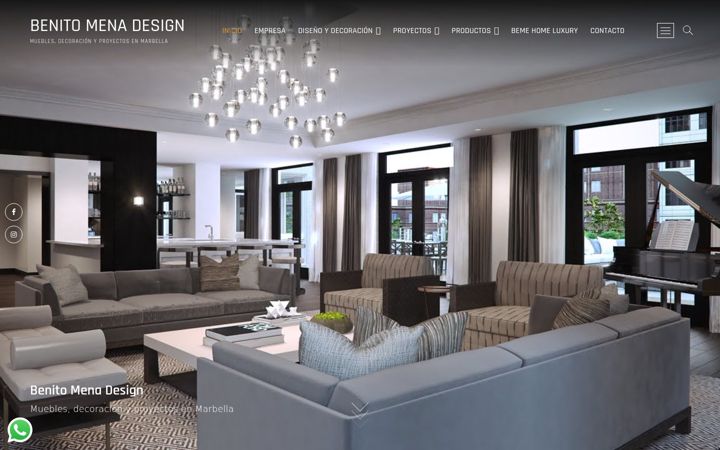 Screenshot of benitomenadesign.com