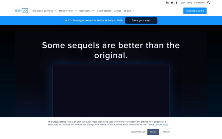 Screenshot of benivo.com