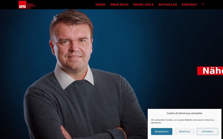 Kuvakaappaus sivustosta benjamin-giessel.de