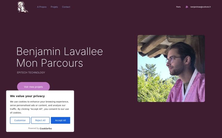 Screenshot of benjamin-lavallee.com