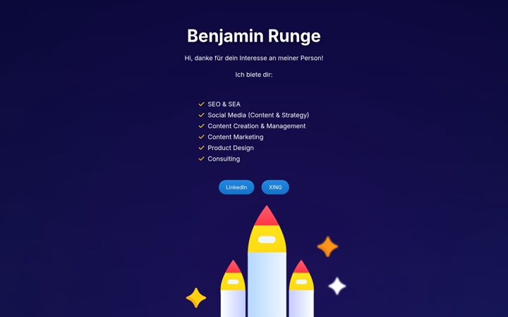 Screenshot of benjamin-runge.de