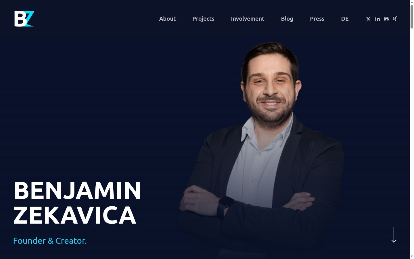 Captura de pantalla del banner de consentimiento mostrado antes de cualquier interacción