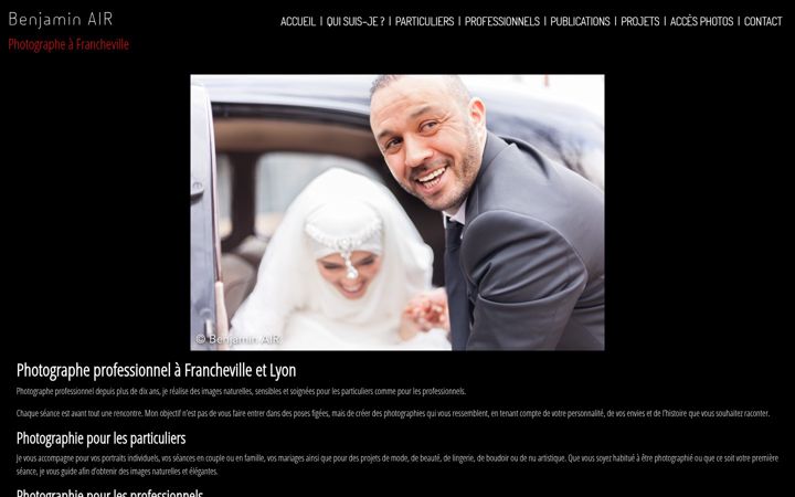 Screenshot of benjaminair.fr
