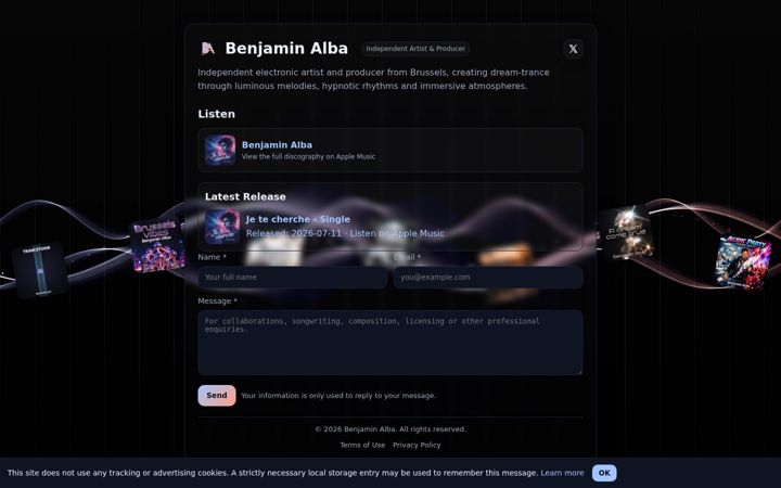 Screenshot of benjaminalba.com