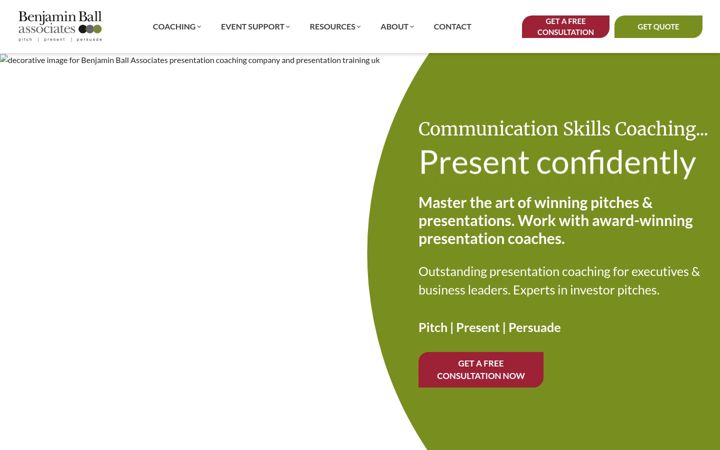Screenshot of benjaminball.com