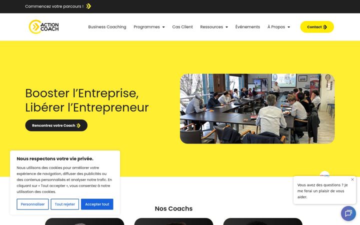 Snimka zaslona za benjamindelesalle-actioncoach.eu