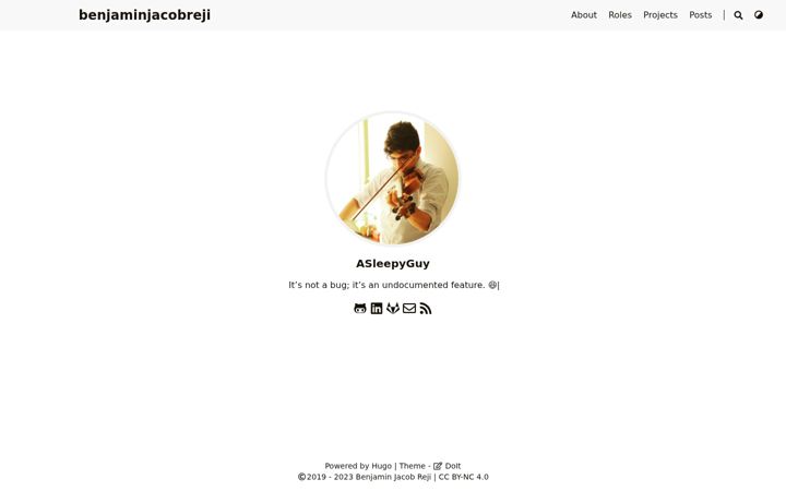 Screenshot of benjaminjacobreji.xyz