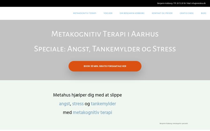 Screenshot of benjaminkobborg.dk