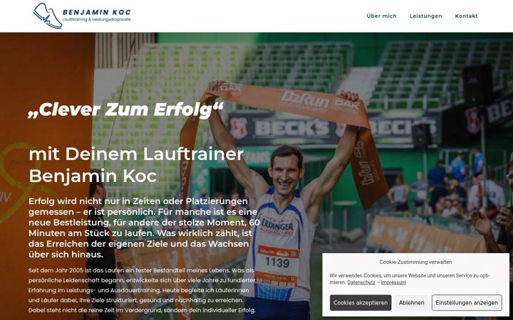 Screenshot of benjaminkoc.de