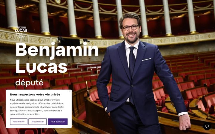 Screenshot of benjaminlucas.fr