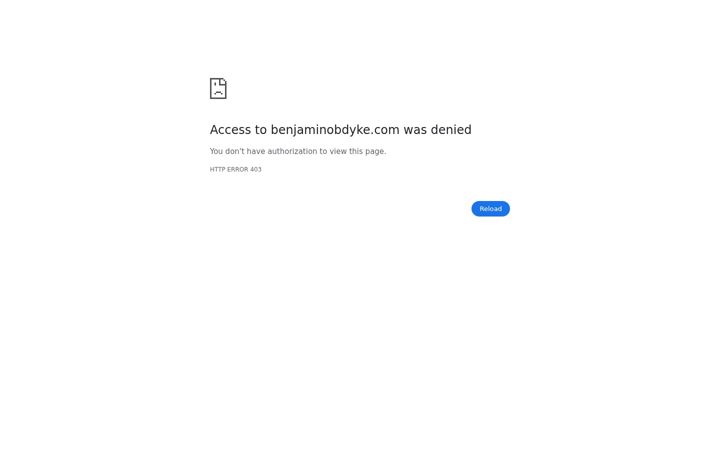 Screenshot of benjaminobdyke.com