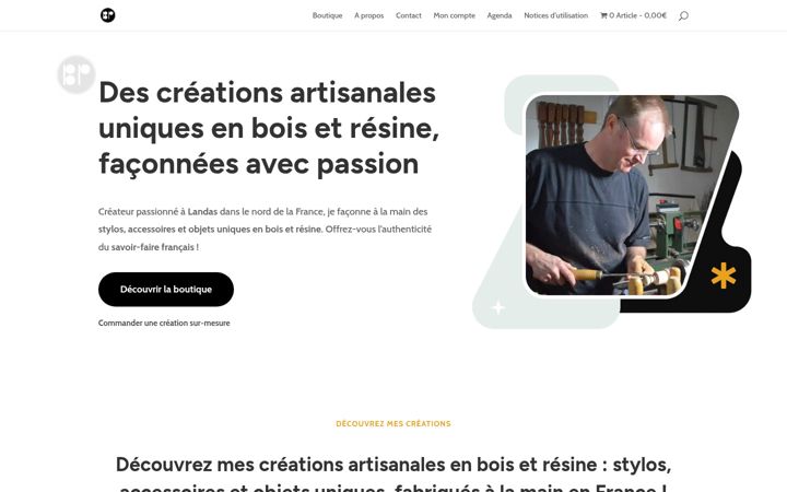 Screenshot of benjaminpamart.fr