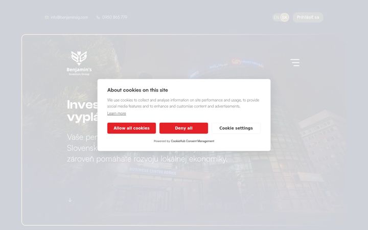 Screenshot of benjaminsig.com