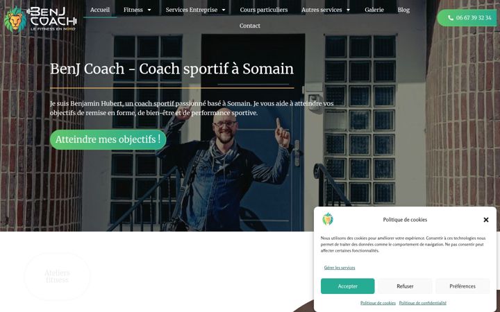 Screenshot of benjcoach.fr