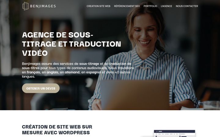 Screenshot of benjimages.com