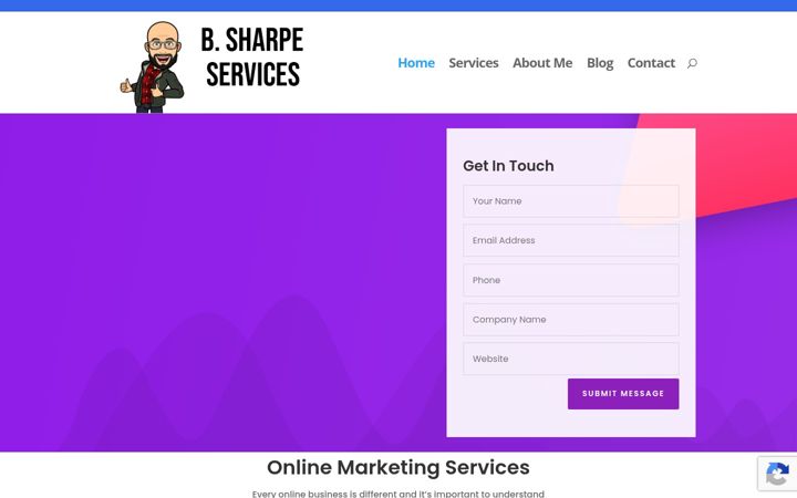Screenshot of benjisharpe.com