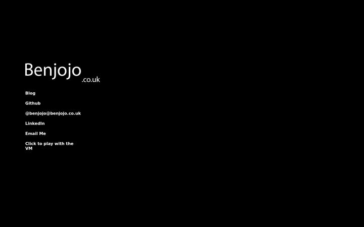 Screenshot of benjojo.co.uk