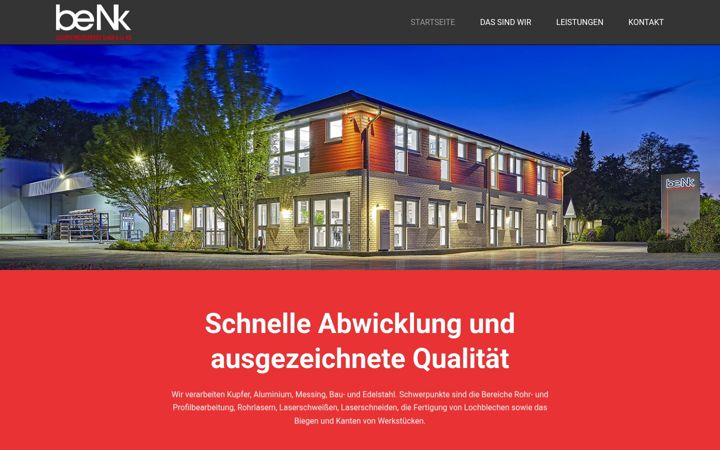 Screenshot of benk.de