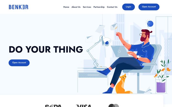 Screenshot of benker.io