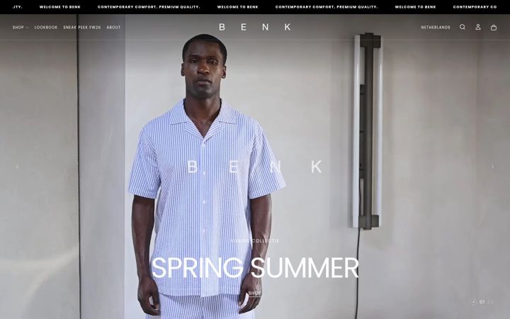 Screenshot of benkfashion.com